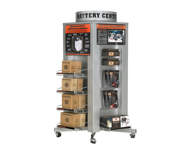 Battery Tower Display – Motorcycle Battery and Accessories